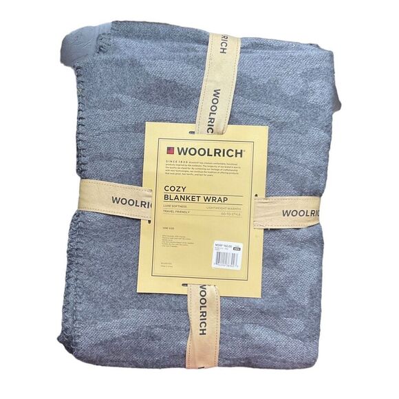 Woolrich Wrap Camping‎ Blanket Multi-color Montauk Plaid Luxe Softness One Size - Picture 8 of 9